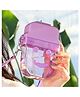 Sanjary Bpa Free Tritan Plastic Smile Sipper Bottle 300ml with strap for all age color design may vary