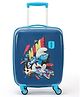 American Tourister Smurfs 53 CM Small Navy Blue Suitcase with Combination Non TSA Lock & 4 Wheels Hard-Sided PC Cabin Luggage Bag with Spinner Wheels for Travel