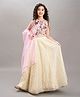 Bitiya By Bhama Silk Woven Sleeveless Floral Embroidered  Lehenga Choli With Dupatta - Off White