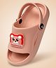 Toothless Teddy Bear Designed Slingback Clogs - Pink