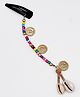 Lime By Manika Navratri Theme Coin & Cowrie Shell Embellished Tic Tac Hair Clip - Multi Colour