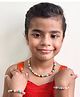 Lime By Manika Navratri Theme Pearls Embellished Jewellery Set - Multi Colour