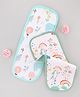 Babyhug 100% Cotton Muslin Burp Cloth Pack of 2  Multicolor| Ultra Soft| High Absorbency| Machine Washable| For Feeding & Diapering| Double Layer