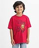 Nautinati Cotton Knit Marvel Featuring Half Sleeves Iron Man Character Printed Tee - Red