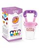 Toddley Silicone Food/Fruit Nibbler, Pacifier, Feeder, Teether for Infant Baby | Quick & Easy to Fill Soft Silicone | BPA Free, Small & Light, Leak-Proof Seal with Safety Lock (Pink)