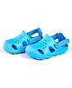 Elves the Shoemakers Perforated Velcro Closure Solid Clogs - Sky Blue