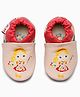 Elves the Shoemakers Painter Girl Printed Booties - Pink