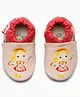 Elves the Shoemakers Painter Girl Printed Booties - Pink