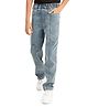 Olele Denim Woven Patch Detailed Jeans - Blue
