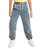 Olele Denim Woven Solid Joggers Style Jeans - Blue