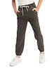 Olele Denim Woven Solid Joggers Style Jeans - Black