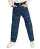 Olele Denim Woven Threadwork Embroidered   Jeans - Blue