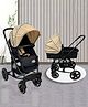 Golden Bee Royal Crown Stroller/Parm for Infant, 2 in 1 Transformable Seat(Stroller Cum Carry Cot), | 3-Position Recline System | Stroller for Toddlers, Baby Boy & Girl Age 0-3 Years (Golden)