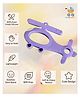 Sun & Shine | 100% Natural Rubber & Premium Silicone Teether For 6 To 12 Months Baby | BPA-Free, Soft & Gentle | Teething Toys For Babies | Baby Copter Teether | Ideal Gifts For New Parents (Blue)