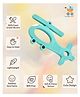 Sun & Shine | 100% Natural Rubber & Premium Silicone Teether For 6 To 12 Months Baby | BPA-Free, Soft & Gentle | Teething Toys For Babies | Baby Copter Teether | Ideal Gifts For New Parents (Blue)
