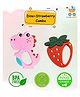 SUN & SHINE | Set of 2 | 100% Natural Rubber & Premium Silicone Teether For 6 To 12 Months Baby | BPA-Free, Soft & Gentle | Teething Toys For Babies | Trex (Pink) + Strawberry (Red)