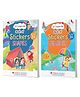 Oswaal Books Lil Legends 2-Book Sticker Combo  Shapes & Numbers Learning Books for Kids (Age 3+) | Fun Peel-and-Stick Activity Set