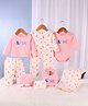 Kookie Kids Cotton Clothing Gift Set With Floral Print - Pink