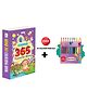 GRAND 365 Colouring Book and 10 Colour Pencils toddler colouring book, children's drawing book, thick colouring book, drawing and colouring combo, educational art book - English