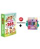 JUMBO 365 Colouring Book and 10 Colour Pencils colouring book with colour pencils, educational colouring book, kids drawing book, thick colouring book for toddlers - English