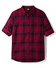 UCB Woven Full Sleeves Collared Checks Shirt - Red