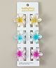 Babyhug Hair Clips Pack of 6 With Floral Applique- Multicolor