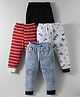 Kidi Wav Pack Of 4 Koala & Vehicles Printed Pajamas - Multi Colour