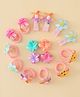 Babyhug Hair Accessories Combo Set With Floral Applique  - Multicolor