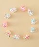 Babyhug Hair Clips with Character Print Design Pack of 10  - Multicolor
