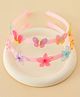Babyhug Hair Band With Butterfly & Floral Applique Pack of 2 - Pink