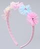 Pine Kids Hair Bands With Floral Applique - Multicolor
