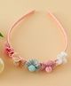 Pine Kids Hair Bands With Floral Applique - Multicolor