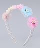 Hola Bonita Hair Bands With Floral Applique & Pearls - Multicolor