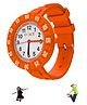 Spiky Solid Analogue Watch - Orange
