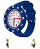 Spiky Solid Analogue Watch - Blue