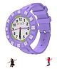 Spiky Solid Analogue Watch - Purple