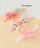 Babyhug Headbands with Bow Applique Pack of 3  - Multicolor