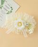 Bonfino Free Size Floral Design Headband - White