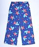 Kiddopanti Cotton Knit Stars & Hearts Printed Pajamas - Royal Blue