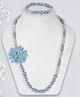 Coco Candy Pearl & Beads Embellished Necklace & Bracelet - Blue