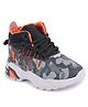 PASSION PETALS Camouflage Designed Lace Up Shoes - Grey & Orange