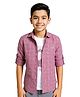 CAVIO Cotton Woven Full Sleeves Abstract Printed Shirt  With Tee Set - Magenta