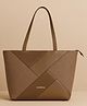 Carriall Estelle Vegan Leather Tote bag for women & girls (Brown)