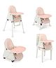 NEWTON BOX Growseat 4 In 1 High Chair with Sturdy Design Adjustable Harness & Easy Cleaning - Pink