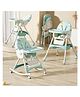 NEWTON BOX Growseat 6 In 1 Baby High Chair with Rocking Feeding Adjustable Height & Tray - Light Blue