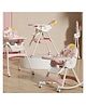 NEWTON BOX Growseat 6 In 1 Baby High Chair with Rocking Feeding Adjustable Height & Tray - Light Pink