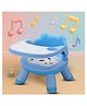 NEWTON BOX Musical Baby Booster Chair Feeding Seat with Tray & Play - Light Blue