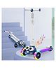 NEWTON BOX Kids Turbo Trotter Musical LED Scooter with Adjustable Height & Safety Features - Dark Blue