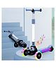 NEWTON BOX Kids Turbo Trotter Musical LED Scooter with Adjustable Height & Safety Features - Black