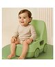 NEWTON BOX Car Shaped Potty Chair with Handle Wheels & Lid - Light Green